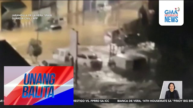 Matinding ulan, nagdulot ng pag-apaw ng dam at baha; ilang sasakyan, tinangay | Unang Balita