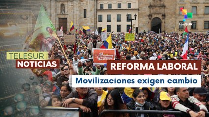 Bogotá se moviliza en apoyo a reforma laboral