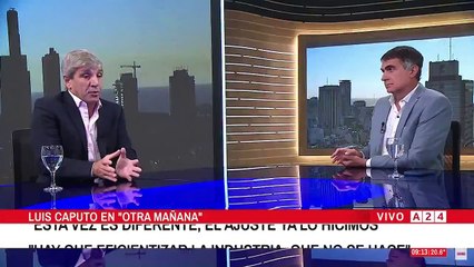 Toto Caputo dice que "no es que la gente se queda sin trabajo, la gente se quedó sin trabajo en el esquema anterior"
