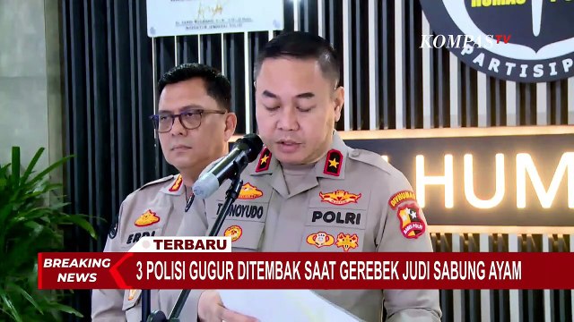 [Full] Kapolri Menaikkan Pangkat Luar Biasa 3 Polisi Gugur saat Gerebek Judi Sabung Ayam di Lampung
