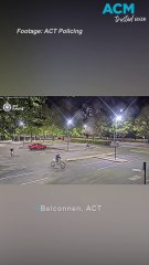 Trail bike group allegedly did burnouts at police car park