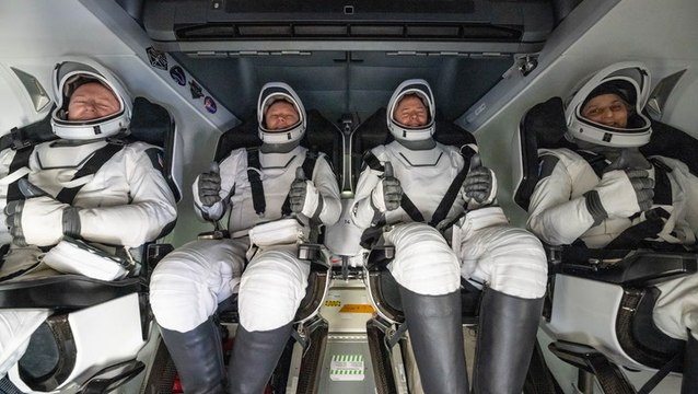 Nasa astronauts return to Earth smiling after nine months stuck in space