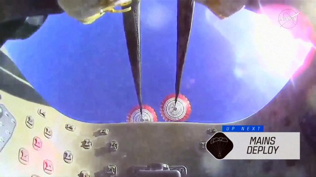 Astronautas varados nueve meses en estación espacial EEI llegan a la Tierra