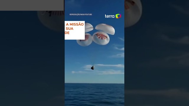 Astronautas 'presos' há 9 meses no espaço chegam à Terra #shorts