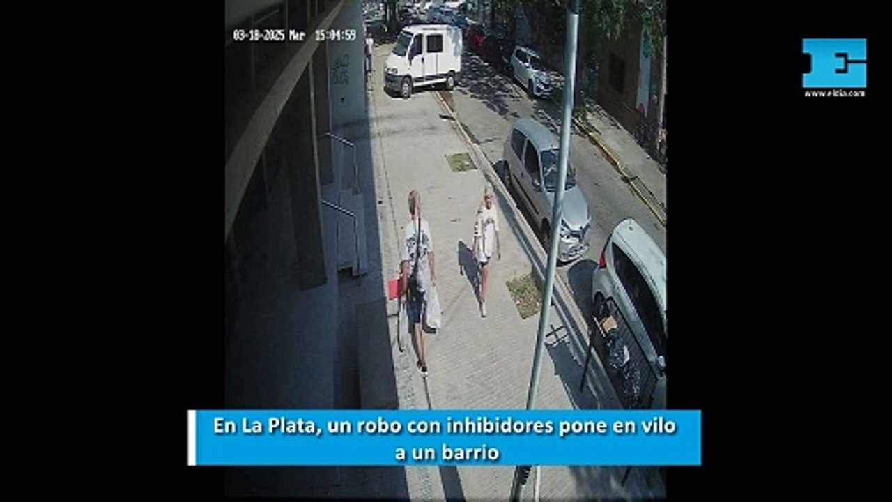 En La Plata, un robo con inhibidores pone en vilo a los vecinos
