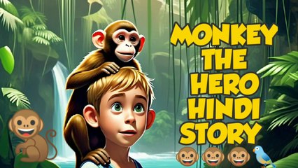 Monkey The Hero Hindi Story, Very Nice Story , Bedtime Stories,🌜🌛🌝🌟✨🌈🌅🌝👍🏻🌲⭐☁️☁️☁️🌴🌳🌲💙💚💛🧡❤️🤍🖤🤎💜🐒🐒🐒🐵🐦🐦