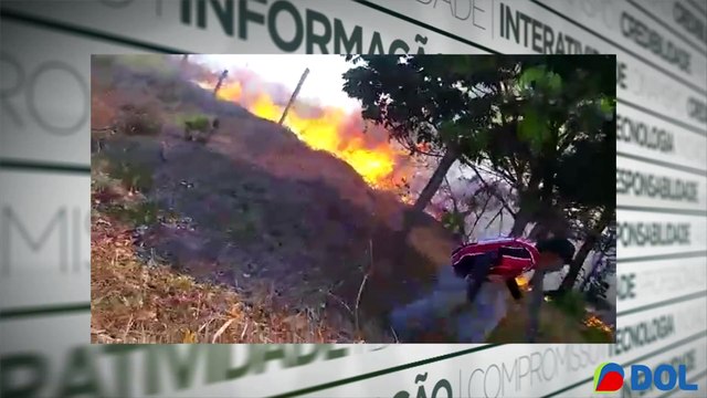 b'Moradores tentam desesperadamente apagar fogo no sudeste do Para1'