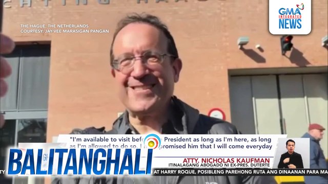 British-Israeli Lawyer Atty. Nicholas Kaufman, nabisita na si FPRRD | Balitanghali