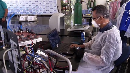 b'Senai realiza conserto de ventiladores pulmonares'