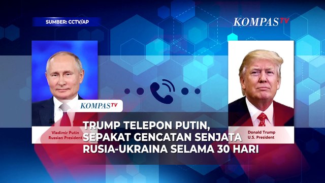 Trump Telepon Putin 90 Menit, Bahas Gencatan Senjata Rusia-Ukraina