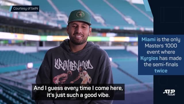 The nightlife is ridiculous!' - Kyrgios quizzed on why he finds his best form in Miami