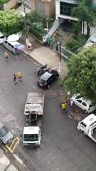 b'Guincho e agentes da semob se envolvem em briga na curuzu 1'