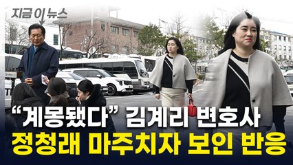 '계몽령' 尹측 김계리 변호사, 정청래 마주치자... 고개 휙 돌리더니 [지금이뉴스] / YTN