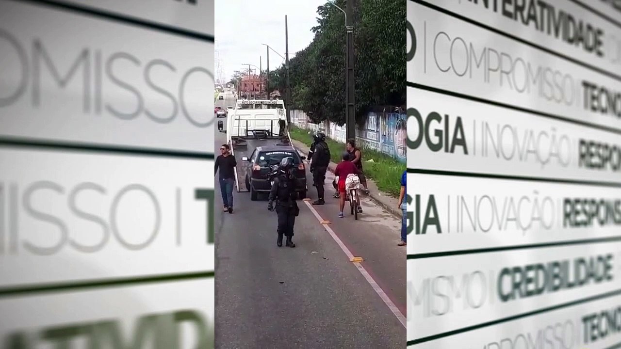 b' Carro a9 guinchado e cadeirante a9 deixado e...