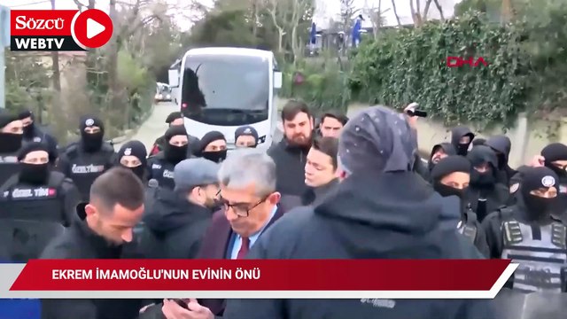 Ekrem İmamoğlu'nun evinin önü