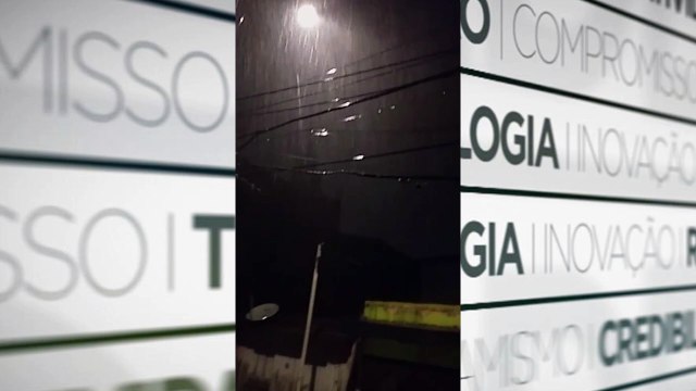 b'Vaddeos mostram estragos da chuva nas ruas de Bela9m'