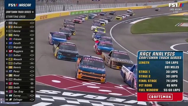NASCAR Truck Series 2025. Round 3. Las Vegas Race Part 1