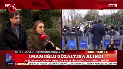 İmamoğlu'nun eşi ve oğlundan ilk sözler!