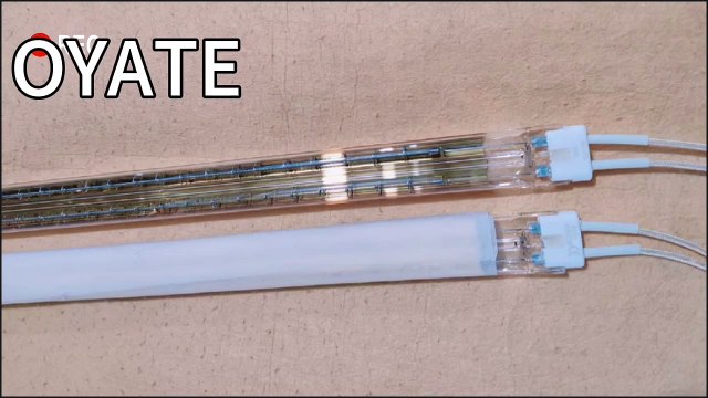 400v 10000w 2000mm Twin Tube Quartz Infrared Halogen Heating Emitter Lamps For Film Laminating