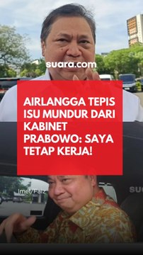 Airlangga Tepis Isu Mundur dari Kabinet Prabowo: Saya Tetap Kerja!