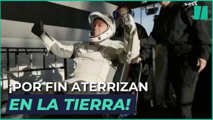 Las espectaculares imágenes de los astronautas Butch y Suni aterrizando en la Tierra