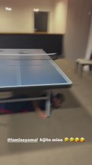 El momentazo entre Samu Omorodion y Lamine tras una partida de ping-pong