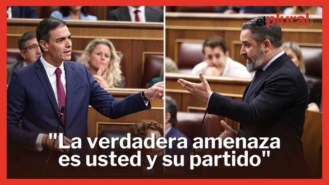 Abascal vuelve a las sesiones de control con ramalazos racistas neutralizados por Sánchez: Odia a los inmigrantes, admira a los oligarcas