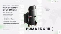 Depureco Puma 15 & 18 | Industriële stofzuigers voor grof tot middelgrof materiaal