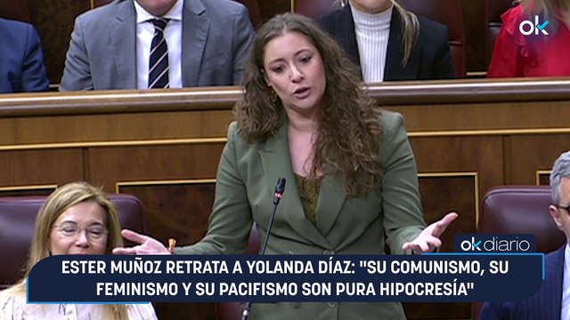 Ester Muñoz retrata a Yolanda Díaz: Su comunismo, su feminismo y su pacifismo son pura hipocresía