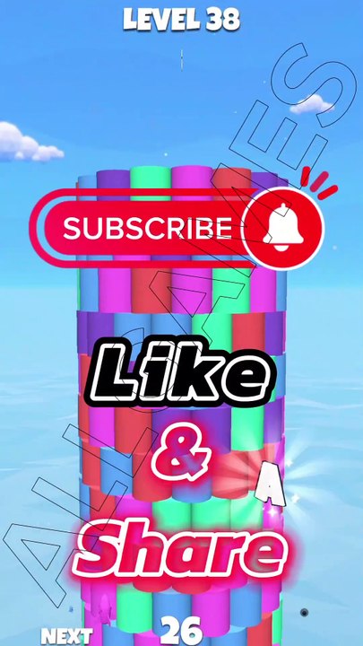 Tower Color LVL 38 Gameplay FUN GAME #shorts #TowerColor #fungames #viralvideo