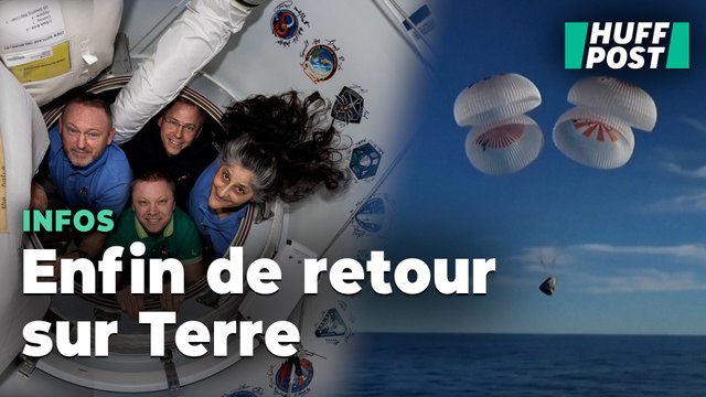 Le retour des astronautes coincés depuis neuf mois dans l'espace