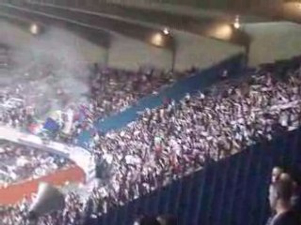 PSG-AJA Entrée des joueurs