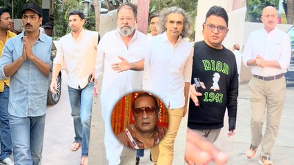 Deb Mukherjee's Prayer Meet: Aditya Roy Kapur, Vicky Kaushal, Anupam Kher, Bhushan Kumar & Others