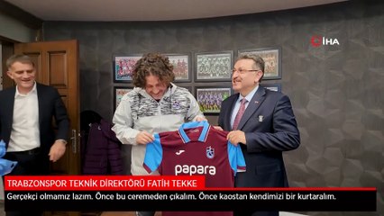 Fatih Tekke: Önce bu ceremeden çıkmamız lazım