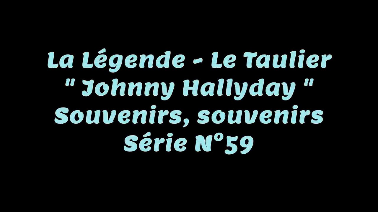 Johnny Hallyday série N°59