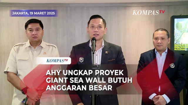 Kata Menko AHY soal Biaya Proyek Pembangunan Giant Sea Wall