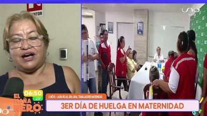 SCZ TERCER DÍA DE HUELGA EN LA MATERNIDAD CRUCEÑA