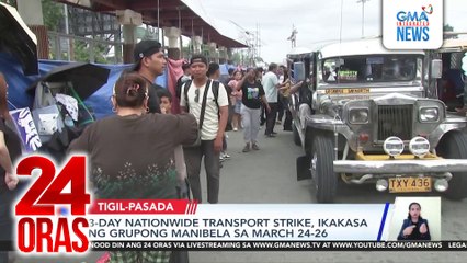 3-day nationwide transport strike, ikakasa ng grupong MANIBELA sa March 24-26 | 24 Oras