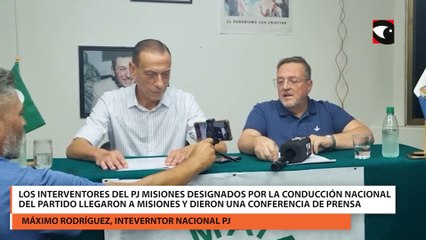 Los interventores del PJ Misiones designados por la conducción nacional del partido llegaron a Misiones y dieron una conferencia de prensa