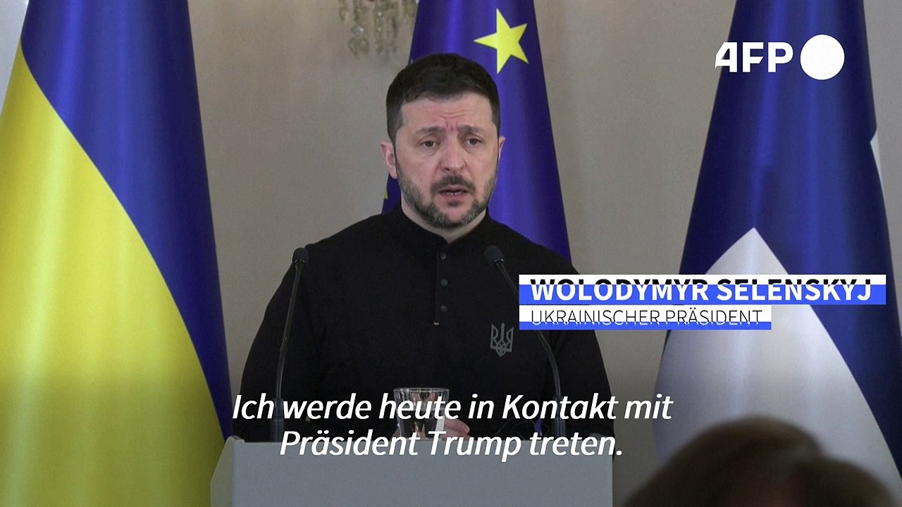 Selenskyj will heute mit Trump telefonieren