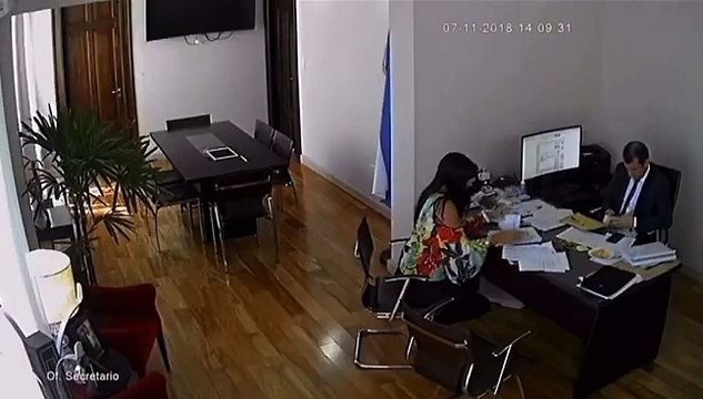 Edgardo Kueider manejando fajos de de dinero: el video comprometedor