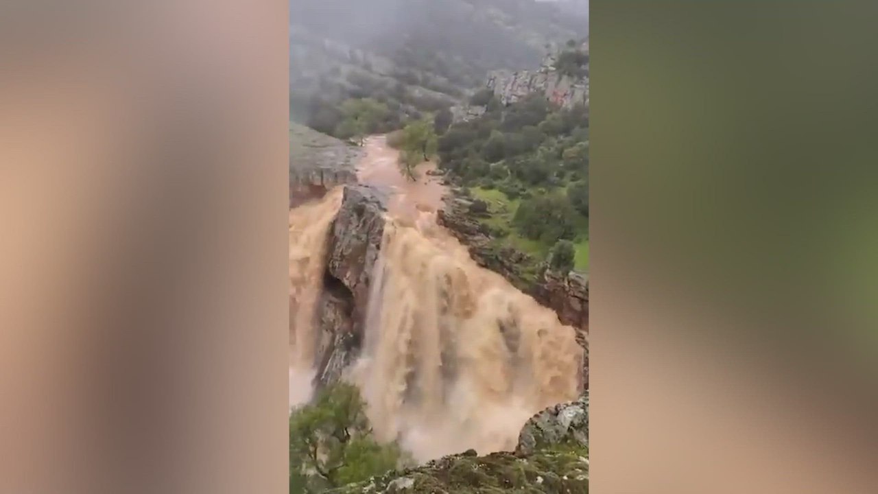 La borrasca Martinho sigue dejando imágenes peligrosas: vean cómo está Despeñaperros