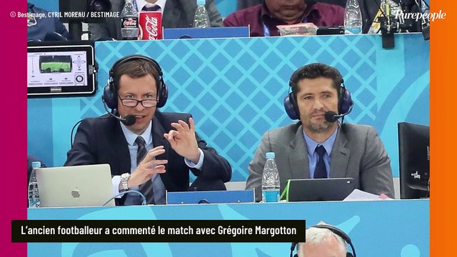 Bixente Lizarazu pas content , le commentateur hausse le ton en Croatie avec Grégoire Margotton