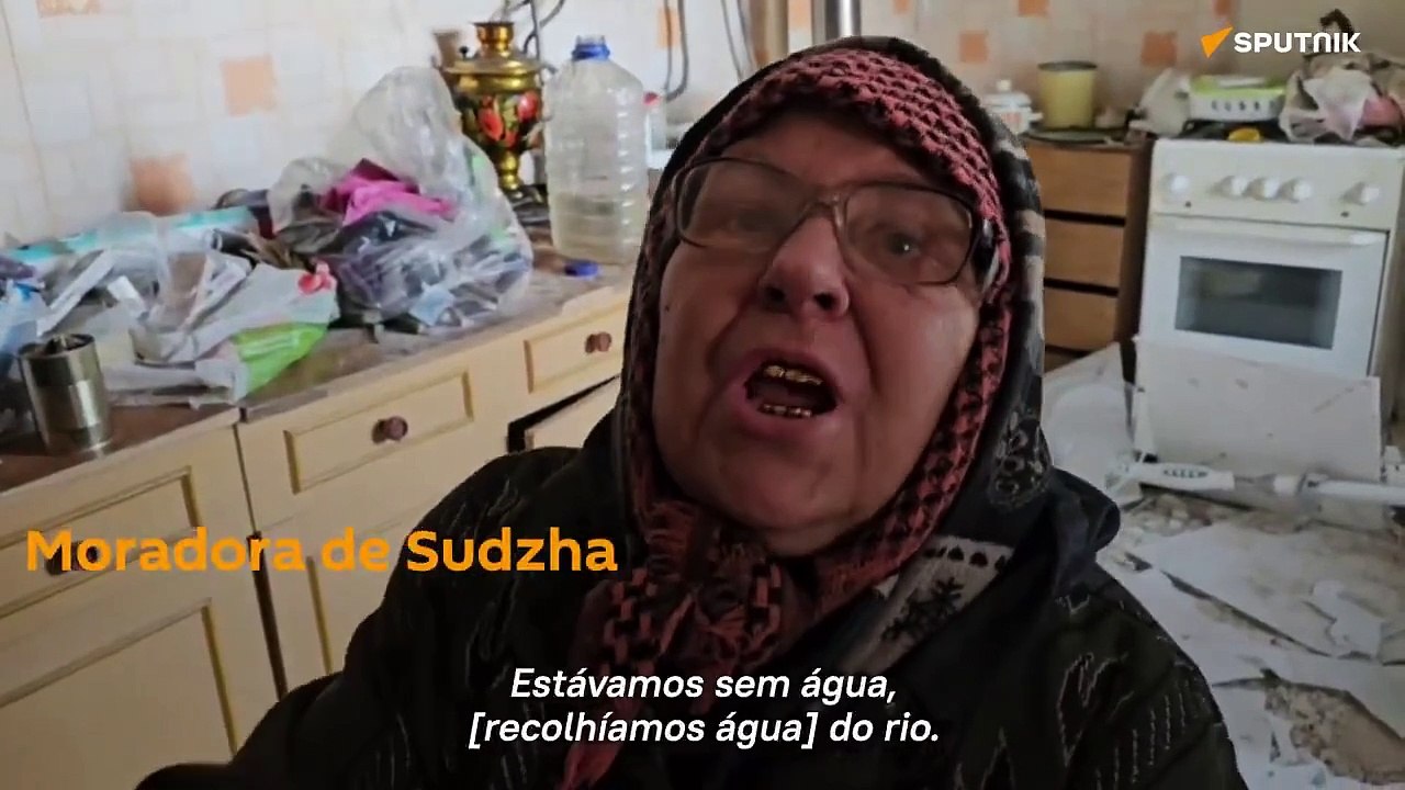 Tivemos de beber água da chuva e derreter neve para não morrer de sede, diz moradora de Sudzha