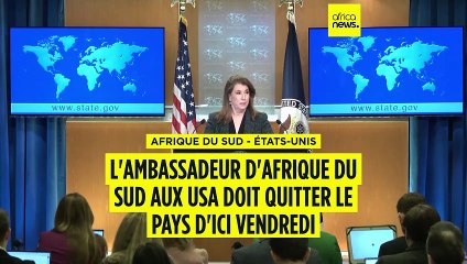 USA : l'ambassadeur sud-africain sommé de plier bagage d'ici vendredi