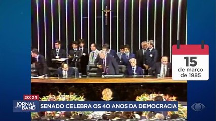 Senado comemora 40 anos da redemocratização com homenagem à Sarney