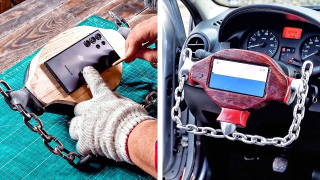 DIY Steering Wheel from Scrap. Best Car upgrades and hacks