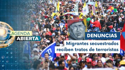 Venezolanos exigen el regreso de migrantes secuestrados en el Salvador