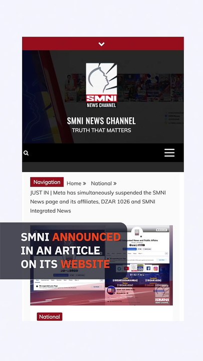 Meta suspends SMNI News, related Facebook pages for spreading ‘hatred or contempt’