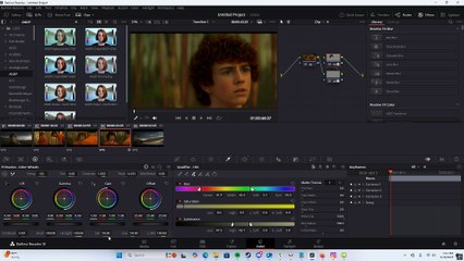 How I recolored Percy's hair and eyes in DaVinci Resolve.